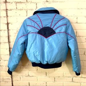 Vintage Ski Jacket Blue Gerry Medium Down Coat